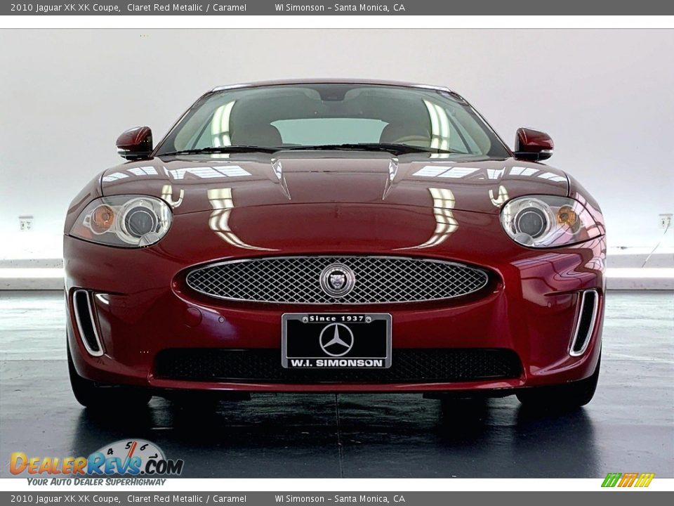 2010 Jaguar XK XK Coupe Claret Red Metallic / Caramel Photo #2