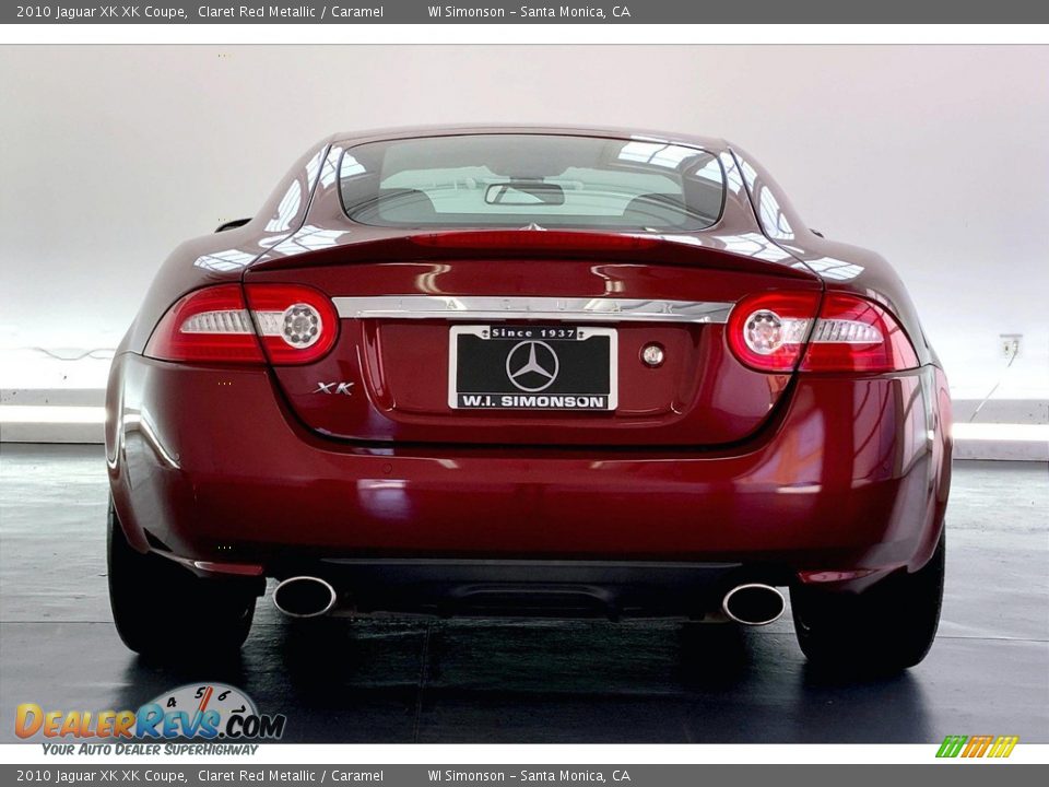 2010 Jaguar XK XK Coupe Claret Red Metallic / Caramel Photo #3