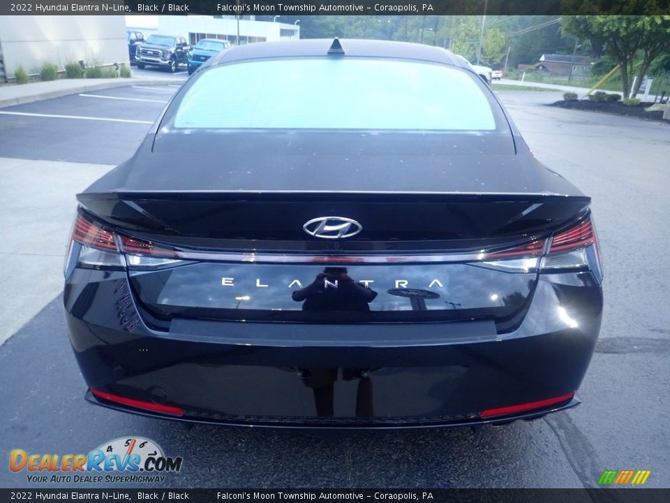 2022 Hyundai Elantra N-Line Black / Black Photo #3