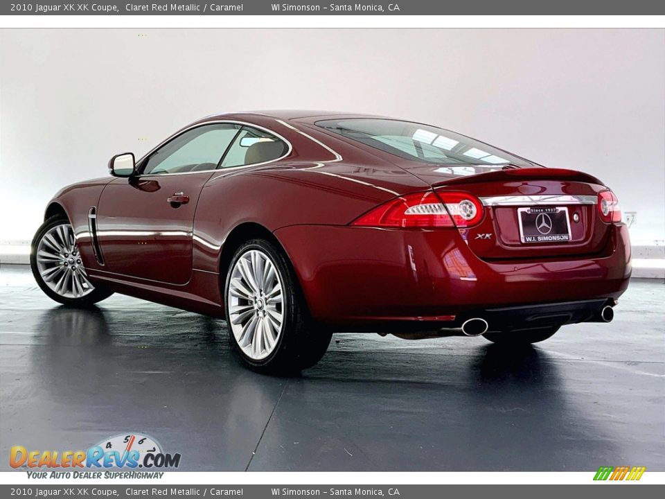 2010 Jaguar XK XK Coupe Claret Red Metallic / Caramel Photo #9