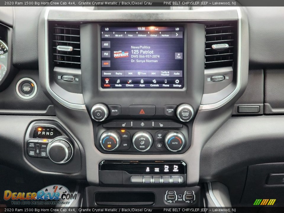 Controls of 2020 Ram 1500 Big Horn Crew Cab 4x4 Photo #3