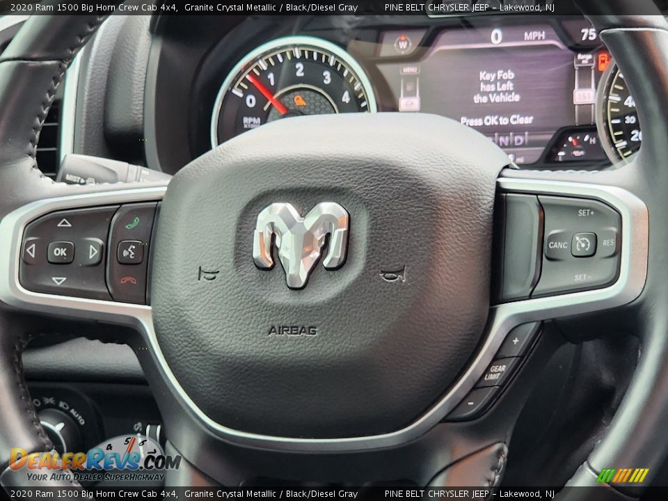 2020 Ram 1500 Big Horn Crew Cab 4x4 Steering Wheel Photo #10
