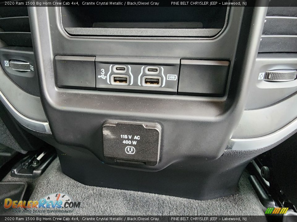 2020 Ram 1500 Big Horn Crew Cab 4x4 Granite Crystal Metallic / Black/Diesel Gray Photo #12