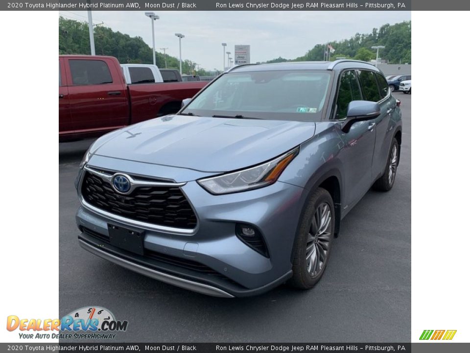 2020 Toyota Highlander Hybrid Platinum AWD Moon Dust / Black Photo #1