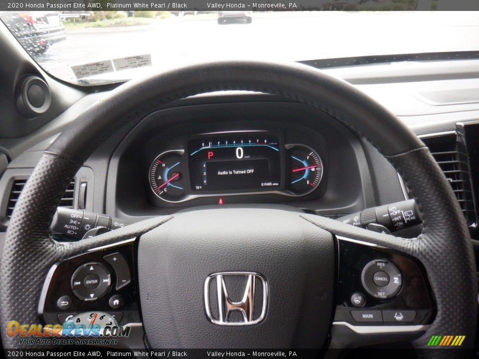 2020 Honda Passport Elite AWD Steering Wheel Photo #31