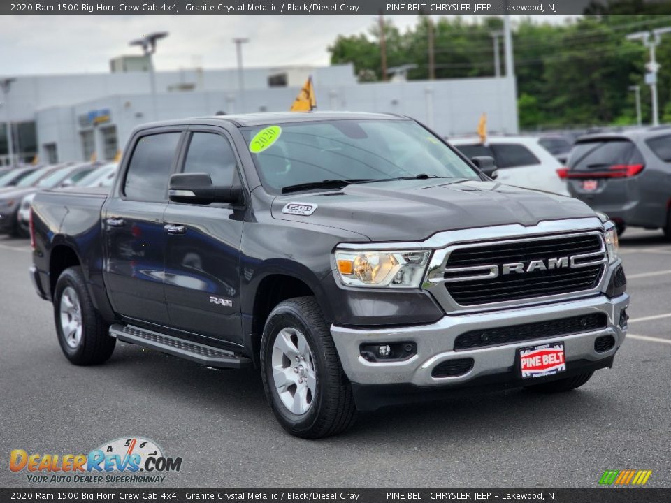 2020 Ram 1500 Big Horn Crew Cab 4x4 Granite Crystal Metallic / Black/Diesel Gray Photo #15