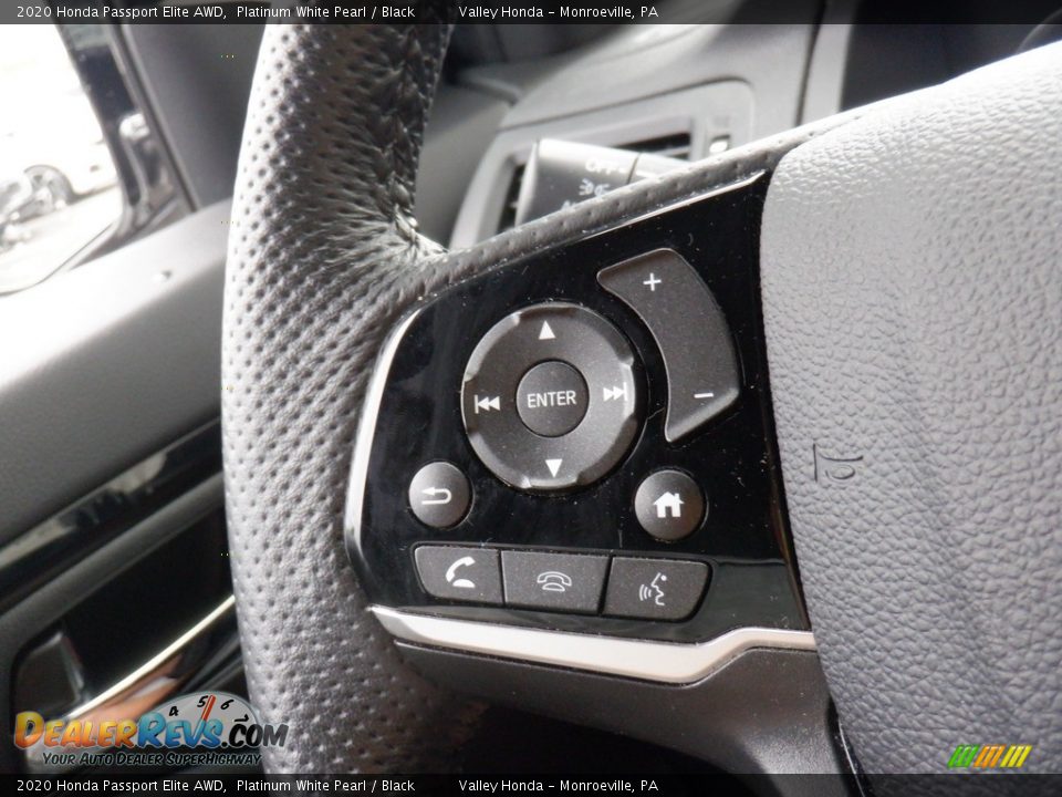 2020 Honda Passport Elite AWD Steering Wheel Photo #32