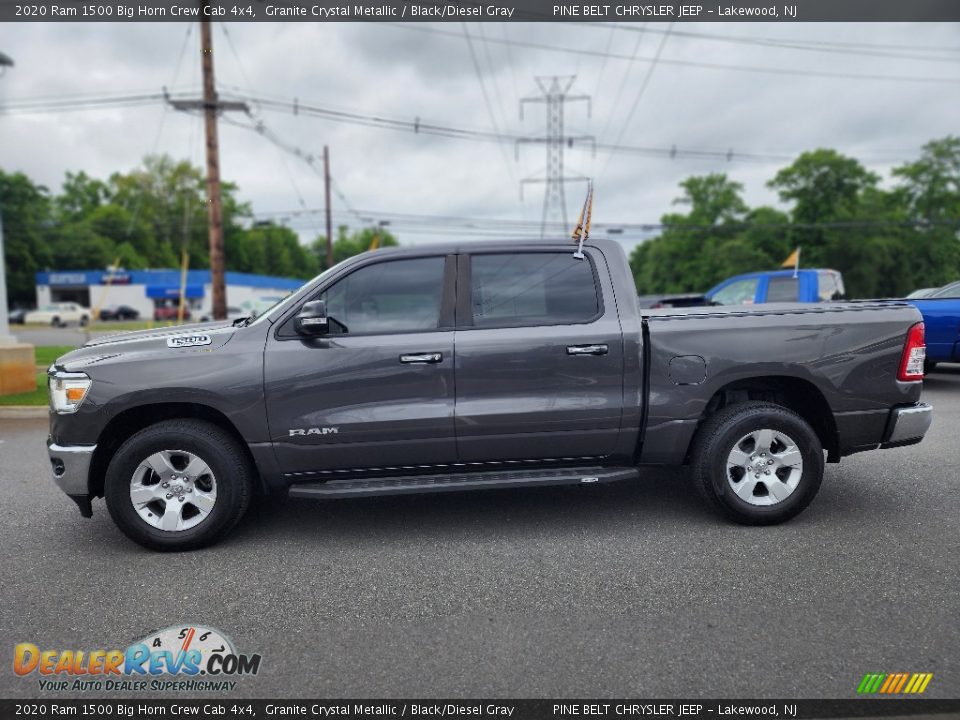 2020 Ram 1500 Big Horn Crew Cab 4x4 Granite Crystal Metallic / Black/Diesel Gray Photo #18