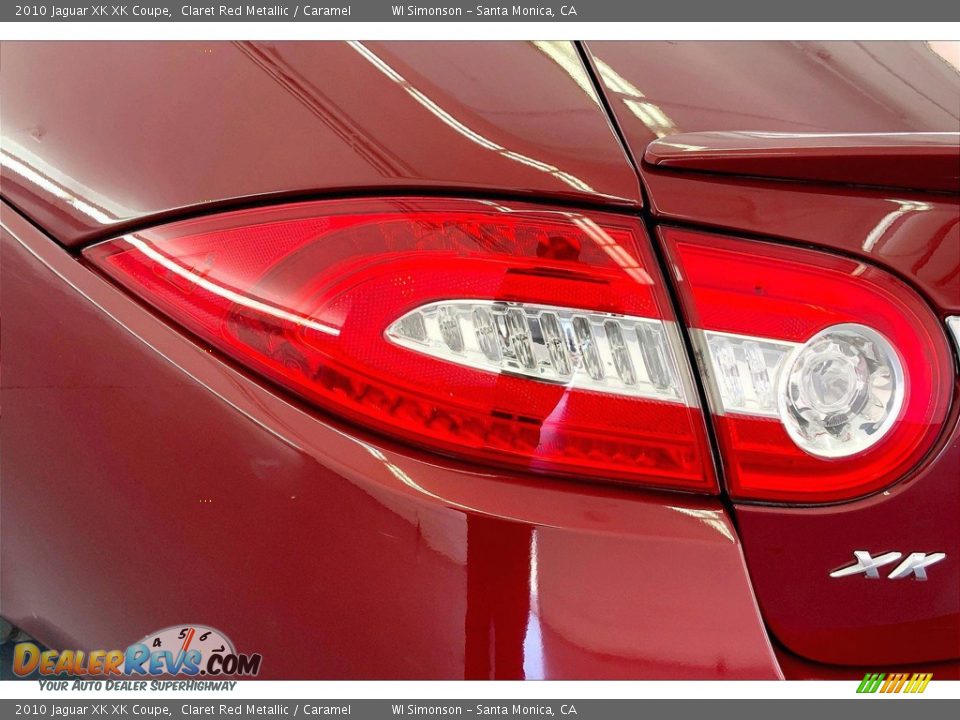 2010 Jaguar XK XK Coupe Claret Red Metallic / Caramel Photo #26
