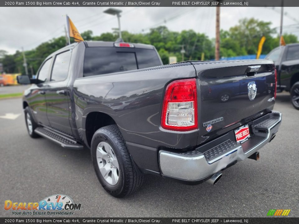 2020 Ram 1500 Big Horn Crew Cab 4x4 Granite Crystal Metallic / Black/Diesel Gray Photo #19
