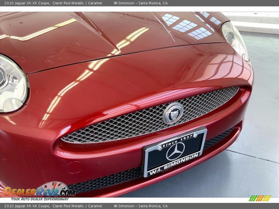 2010 Jaguar XK XK Coupe Claret Red Metallic / Caramel Photo #27