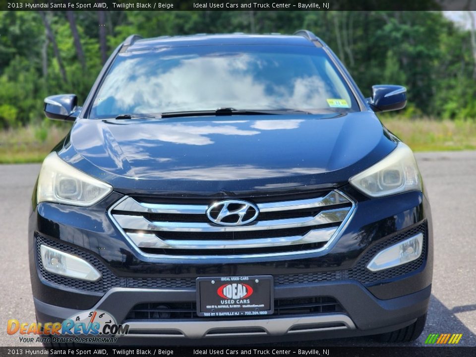 2013 Hyundai Santa Fe Sport AWD Twilight Black / Beige Photo #3