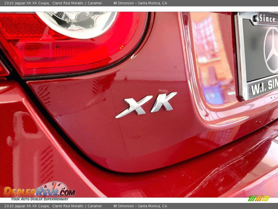 2010 Jaguar XK XK Coupe Claret Red Metallic / Caramel Photo #28
