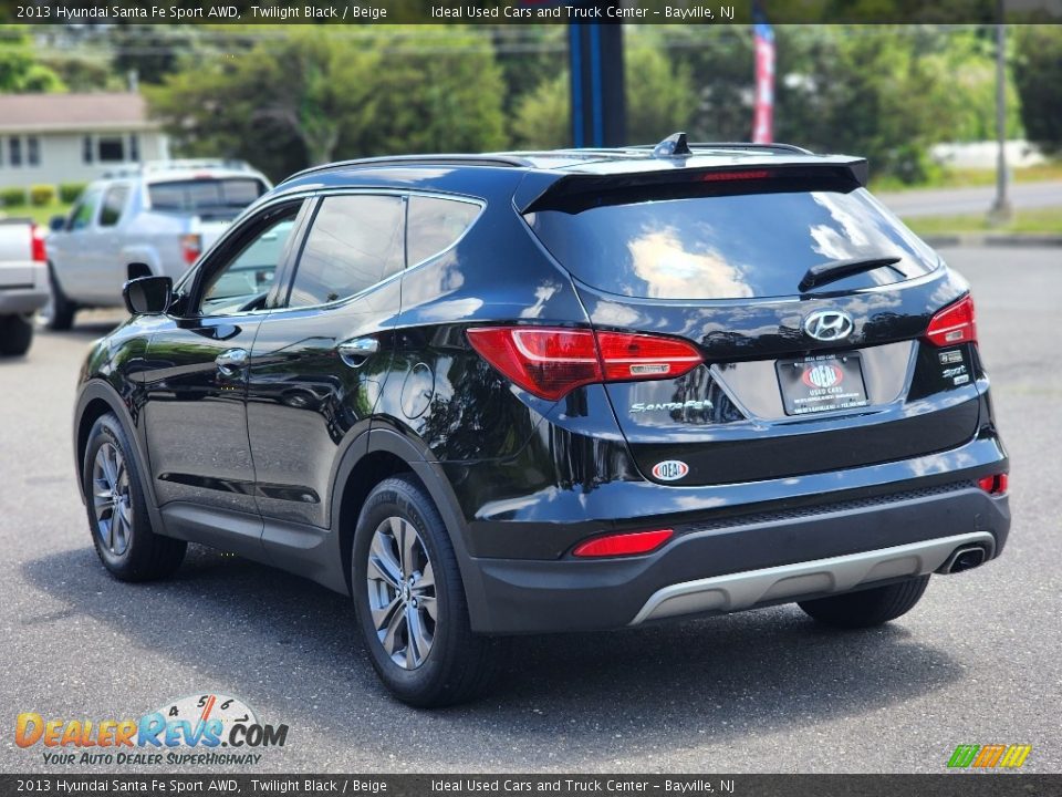 2013 Hyundai Santa Fe Sport AWD Twilight Black / Beige Photo #6