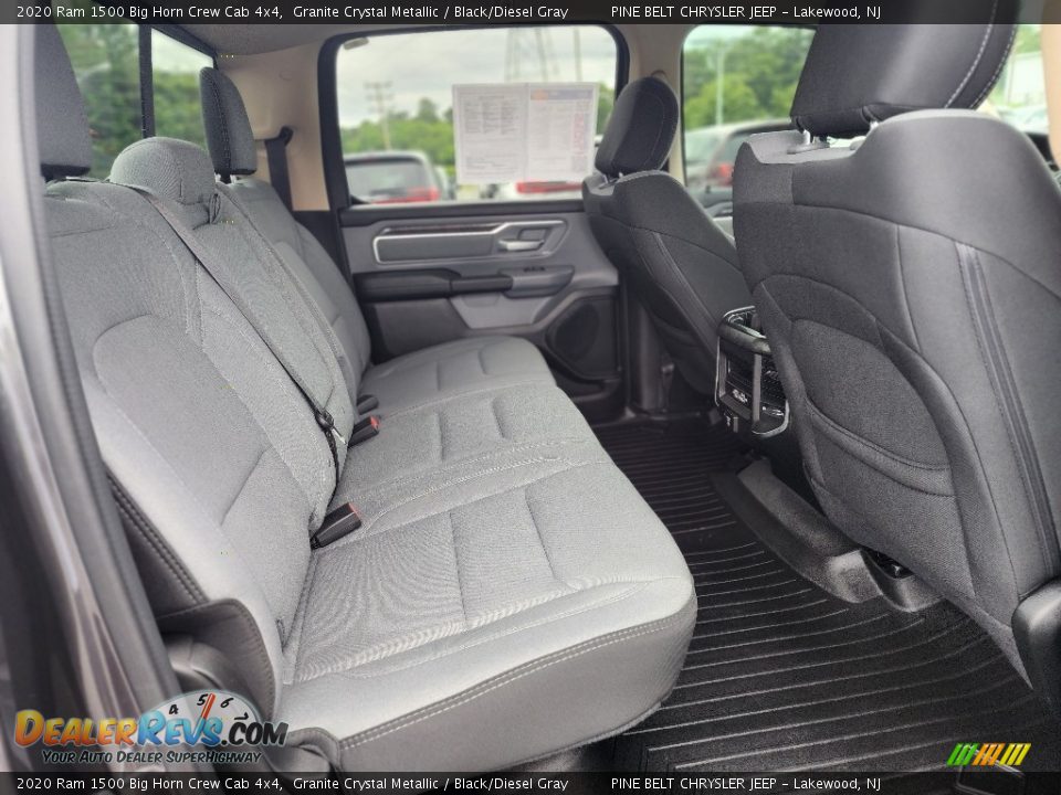Rear Seat of 2020 Ram 1500 Big Horn Crew Cab 4x4 Photo #27