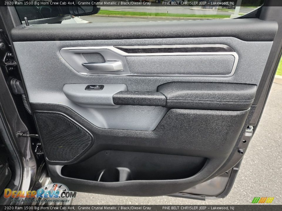 Door Panel of 2020 Ram 1500 Big Horn Crew Cab 4x4 Photo #28