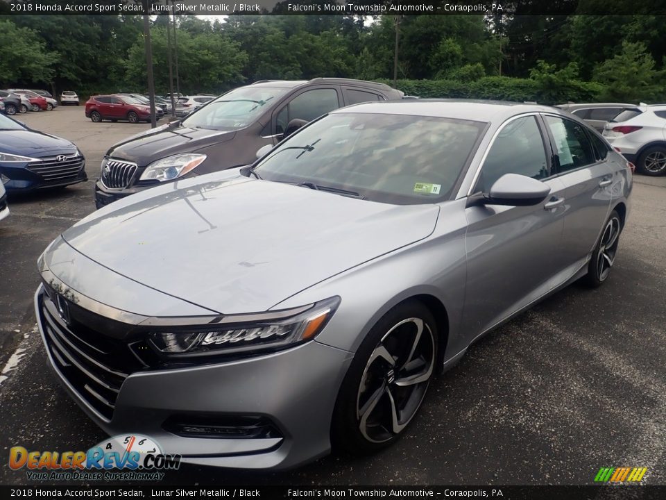 2018 Honda Accord Sport Sedan Lunar Silver Metallic / Black Photo #1