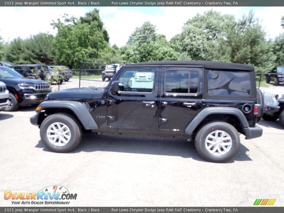 2023 Jeep Wrangler Unlimited Sport 4x4 Black / Black Photo #2