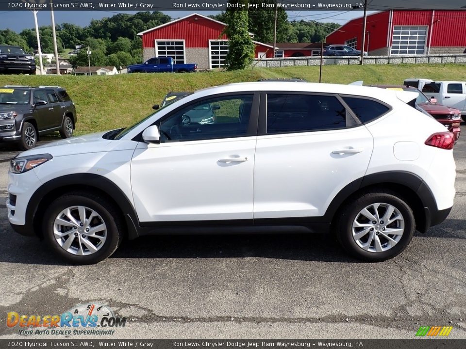 2020 Hyundai Tucson SE AWD Winter White / Gray Photo #2