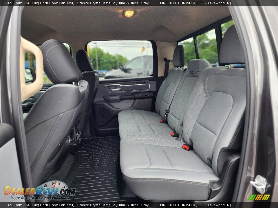 Rear Seat of 2020 Ram 1500 Big Horn Crew Cab 4x4 Photo #32