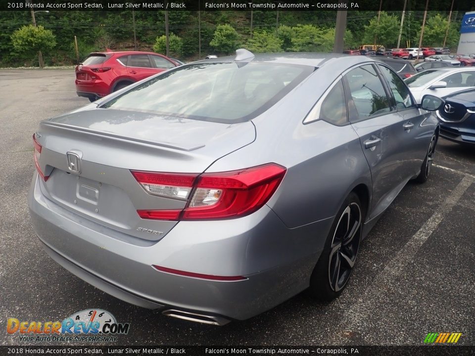 2018 Honda Accord Sport Sedan Lunar Silver Metallic / Black Photo #4