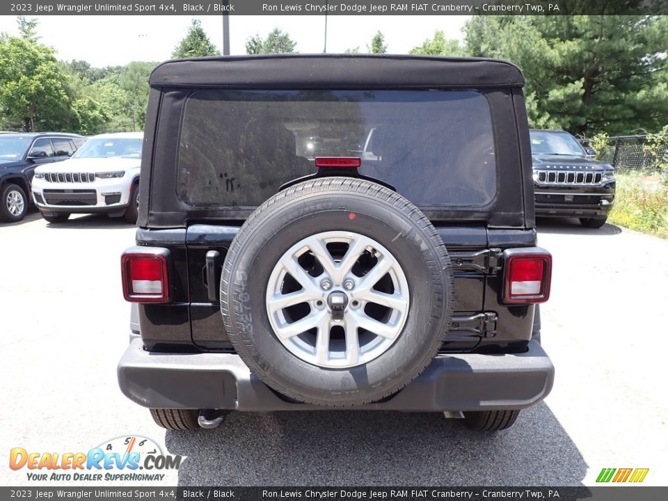 2023 Jeep Wrangler Unlimited Sport 4x4 Black / Black Photo #4