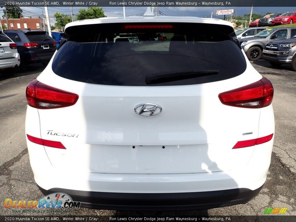 2020 Hyundai Tucson SE AWD Winter White / Gray Photo #4