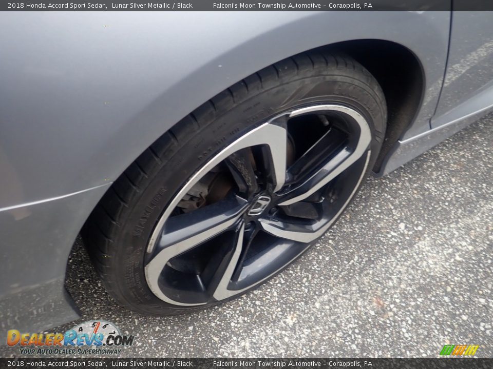 2018 Honda Accord Sport Sedan Lunar Silver Metallic / Black Photo #5