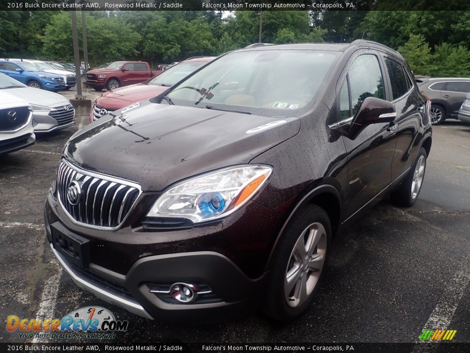 2016 Buick Encore Leather AWD Rosewood Metallic / Saddle Photo #1