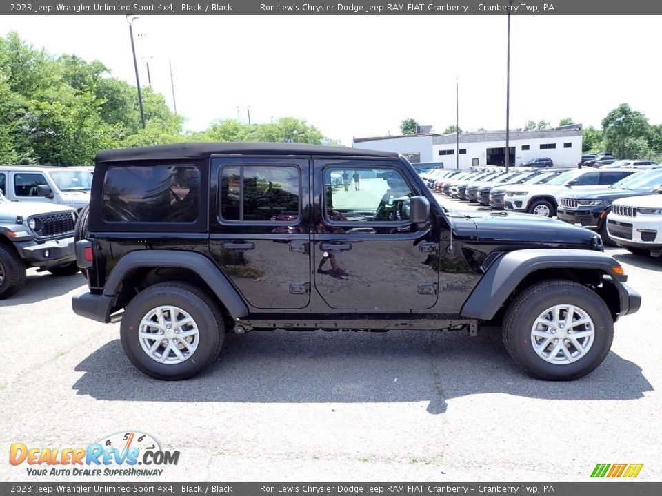 2023 Jeep Wrangler Unlimited Sport 4x4 Black / Black Photo #6