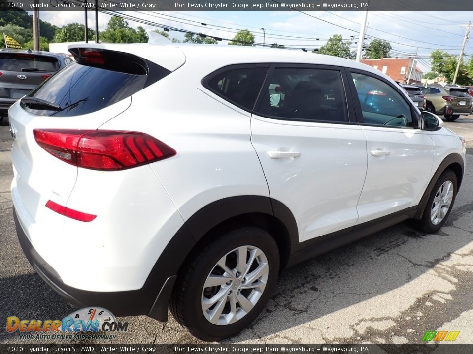 2020 Hyundai Tucson SE AWD Winter White / Gray Photo #6