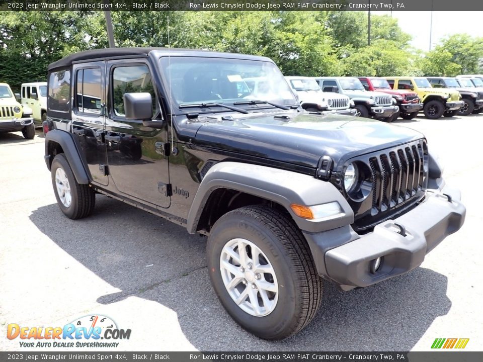 2023 Jeep Wrangler Unlimited Sport 4x4 Black / Black Photo #7