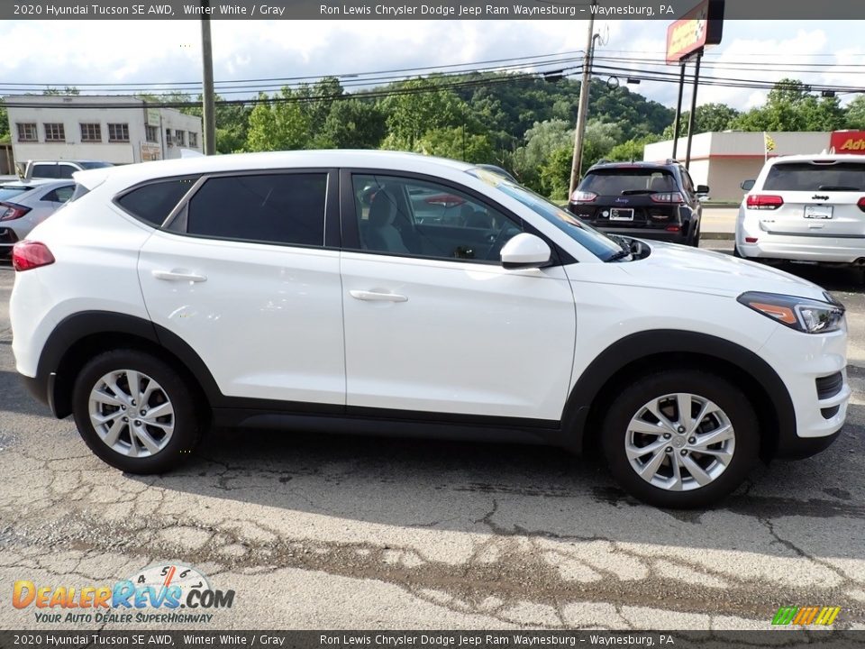 2020 Hyundai Tucson SE AWD Winter White / Gray Photo #7