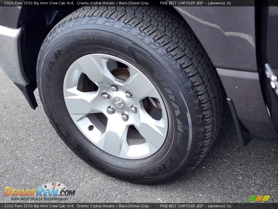 2020 Ram 1500 Big Horn Crew Cab 4x4 Granite Crystal Metallic / Black/Diesel Gray Photo #36