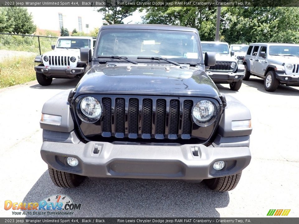 2023 Jeep Wrangler Unlimited Sport 4x4 Black / Black Photo #8