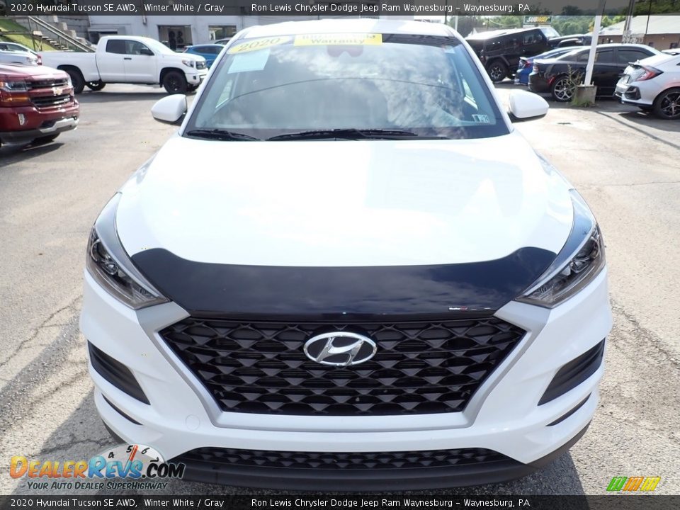 2020 Hyundai Tucson SE AWD Winter White / Gray Photo #9