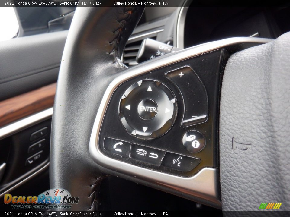 2021 Honda CR-V EX-L AWD Sonic Gray Pearl / Black Photo #25