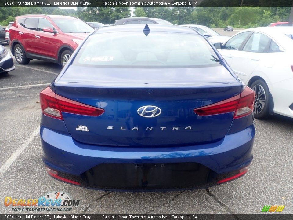 2020 Hyundai Elantra SEL Lakeside Blue / Gray Photo #3