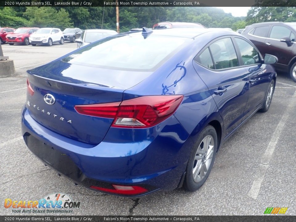 2020 Hyundai Elantra SEL Lakeside Blue / Gray Photo #4