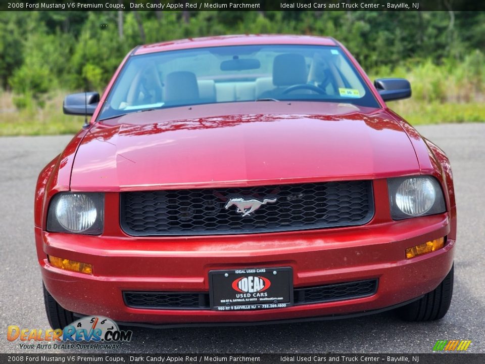2008 Ford Mustang V6 Premium Coupe Dark Candy Apple Red / Medium Parchment Photo #3