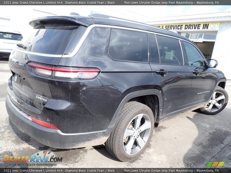 2021 Jeep Grand Cherokee L Limited 4x4 Diamond Black Crystal Pearl / Black Photo #3