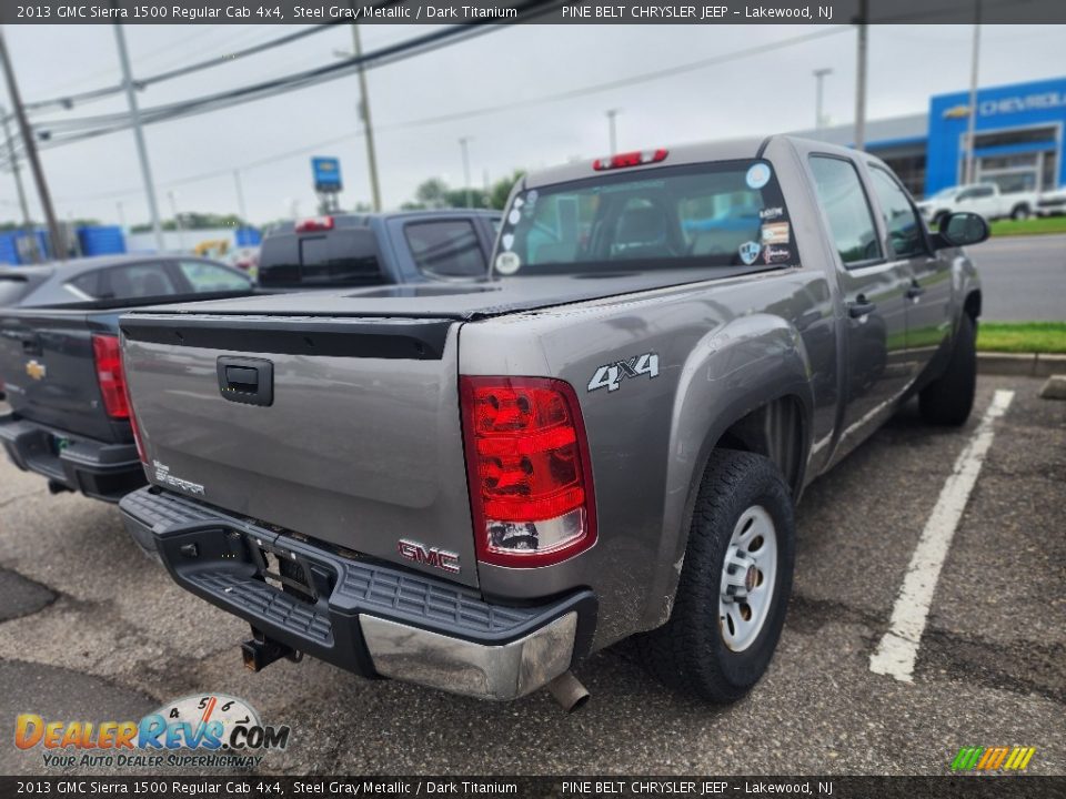 2013 GMC Sierra 1500 Regular Cab 4x4 Steel Gray Metallic / Dark Titanium Photo #3