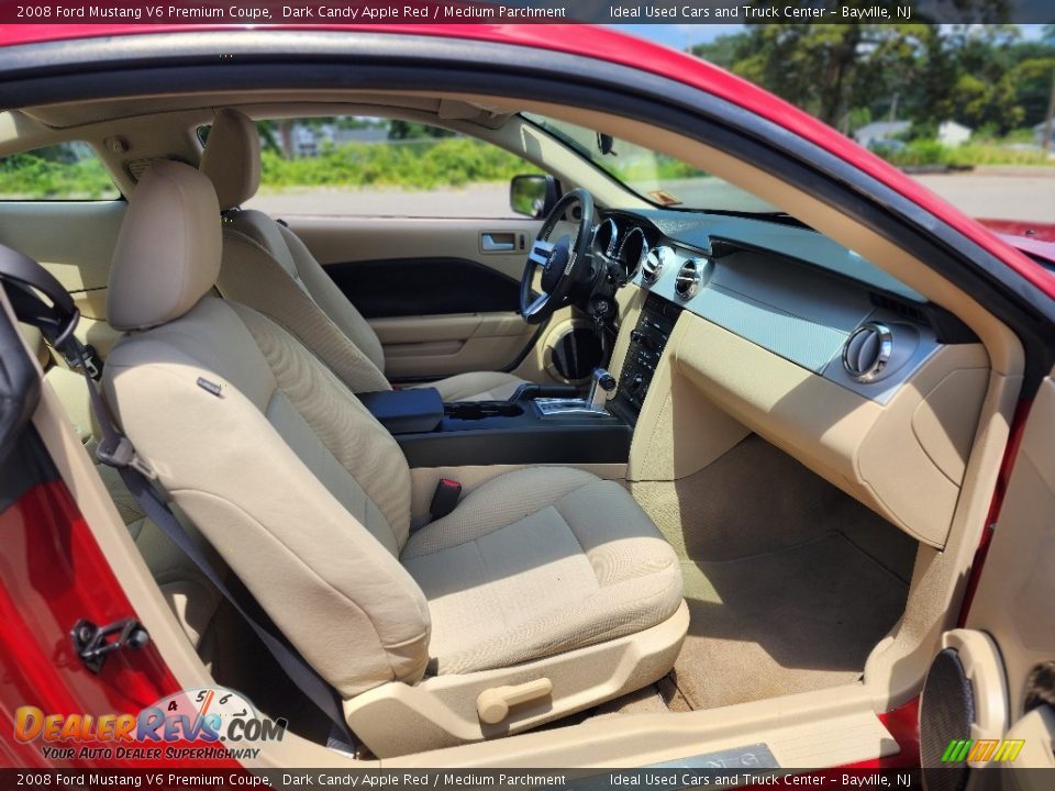 2008 Ford Mustang V6 Premium Coupe Dark Candy Apple Red / Medium Parchment Photo #11