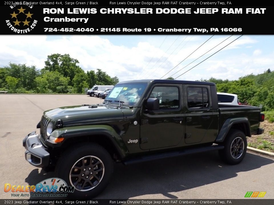 2023 Jeep Gladiator Overland 4x4 Sarge Green / Black Photo #1