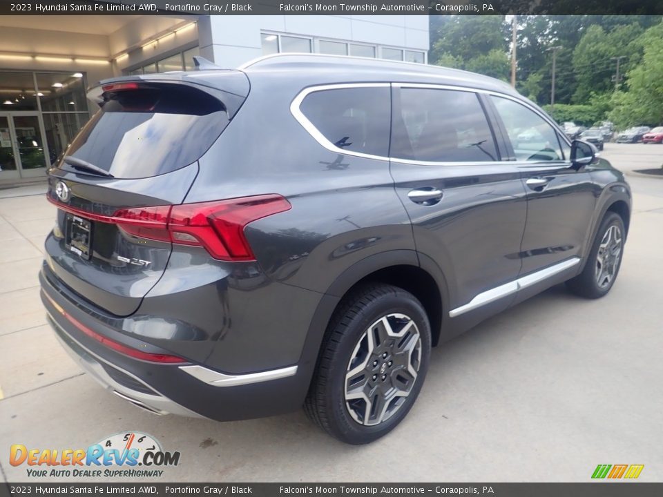 2023 Hyundai Santa Fe Limited AWD Portofino Gray / Black Photo #2