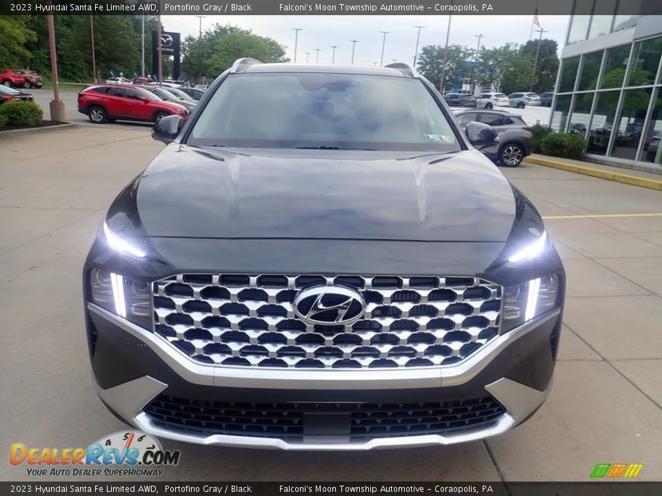 2023 Hyundai Santa Fe Limited AWD Portofino Gray / Black Photo #8