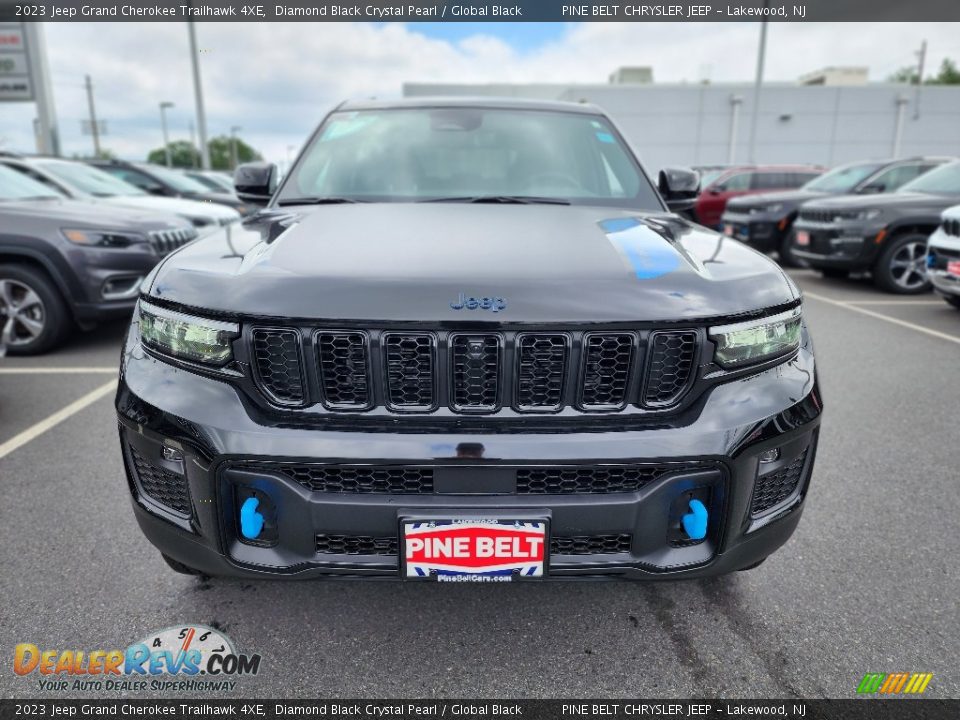 2023 Jeep Grand Cherokee Trailhawk 4XE Diamond Black Crystal Pearl / Global Black Photo #2