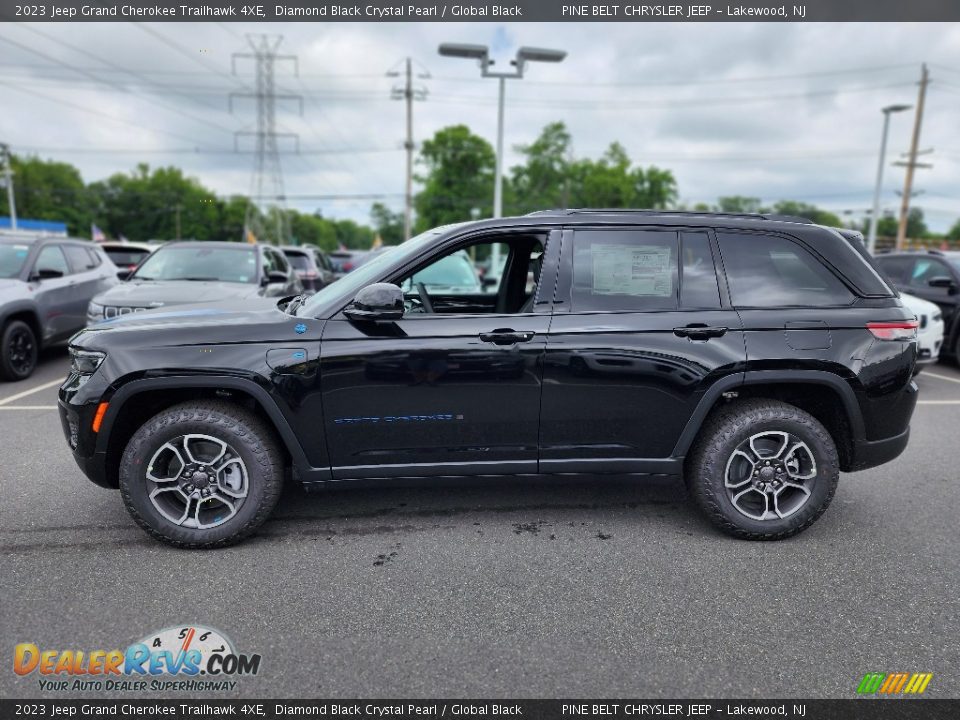 Diamond Black Crystal Pearl 2023 Jeep Grand Cherokee Trailhawk 4XE Photo #3