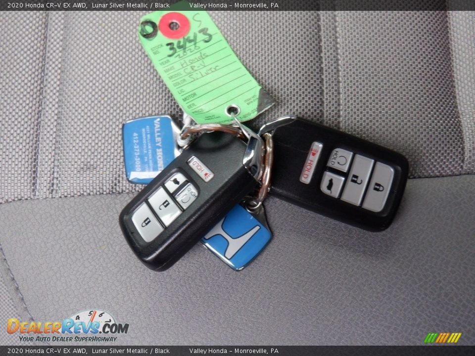 2020 Honda CR-V EX AWD Lunar Silver Metallic / Black Photo #33