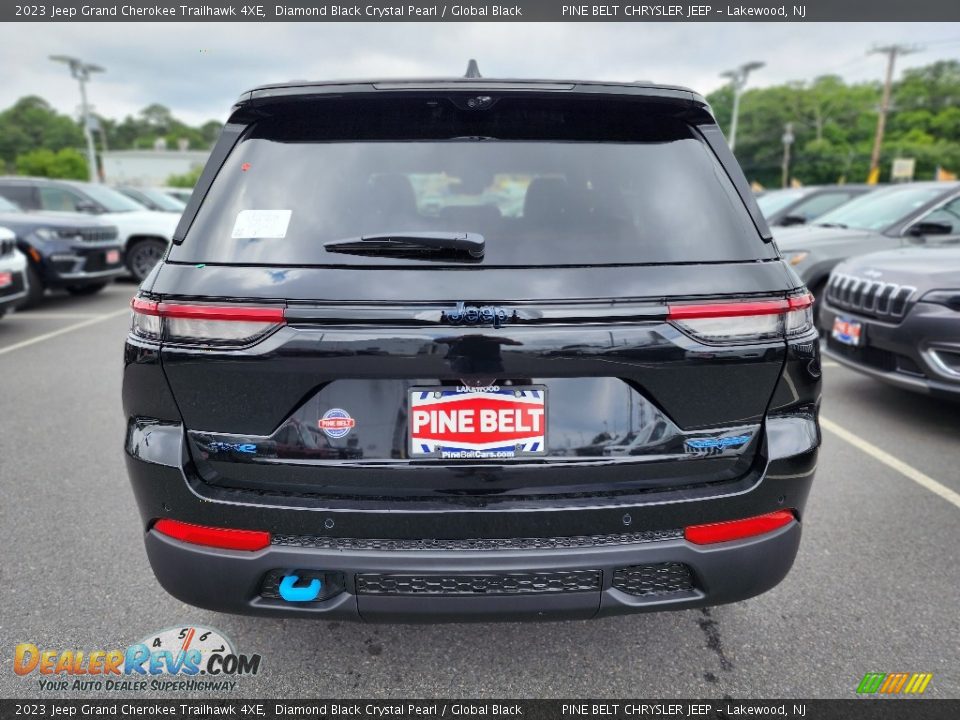 2023 Jeep Grand Cherokee Trailhawk 4XE Diamond Black Crystal Pearl / Global Black Photo #6